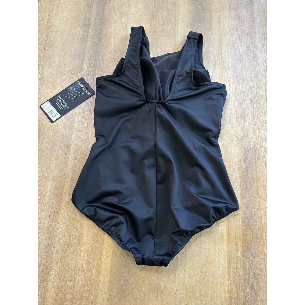 Miraclesuit 16W Illusionist Palma One‎ Piece Swimsuit Black - Picture 8 of 11